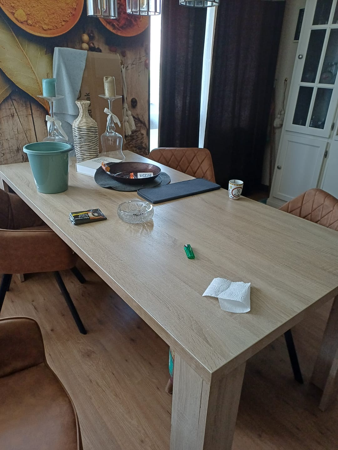 Customer photo review of Brione Draaibare Eetkamerstoel - Cognac