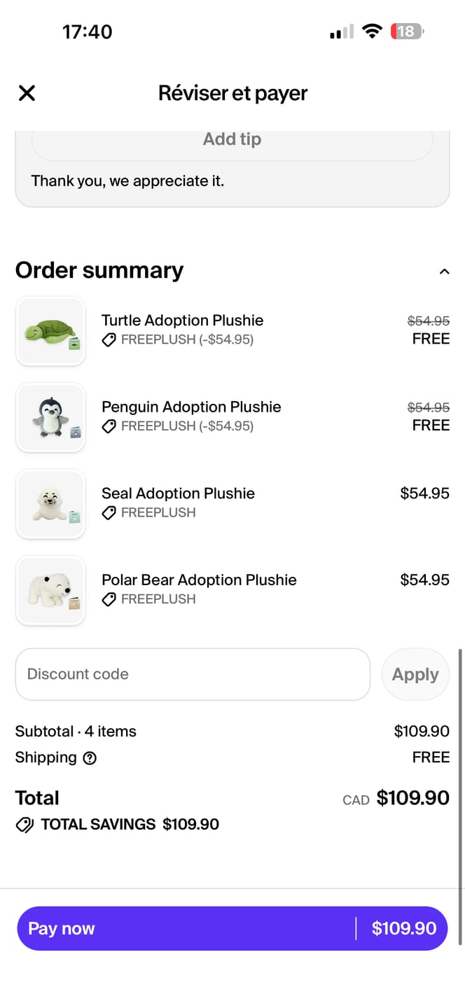 Customer photo review of Dolphin Adoption Plushie