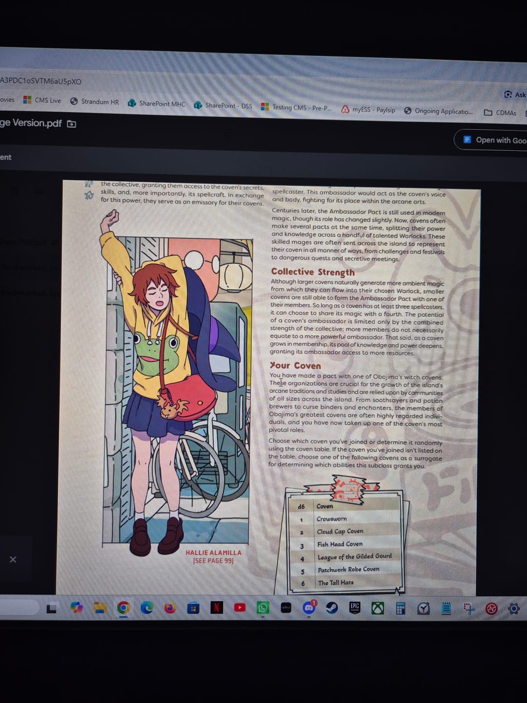Customer photo review of Yanari Witches & Potions Supplement PDF
