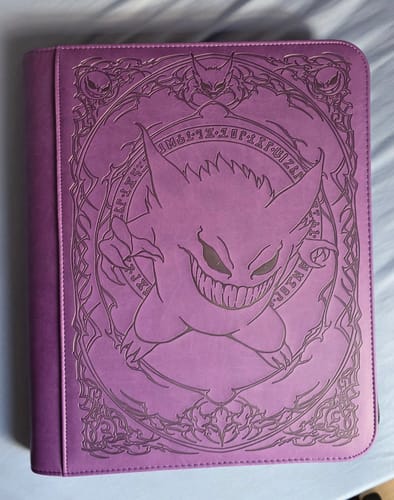 Customer photo review of Purple Evil - Toploader Trading Card Binder