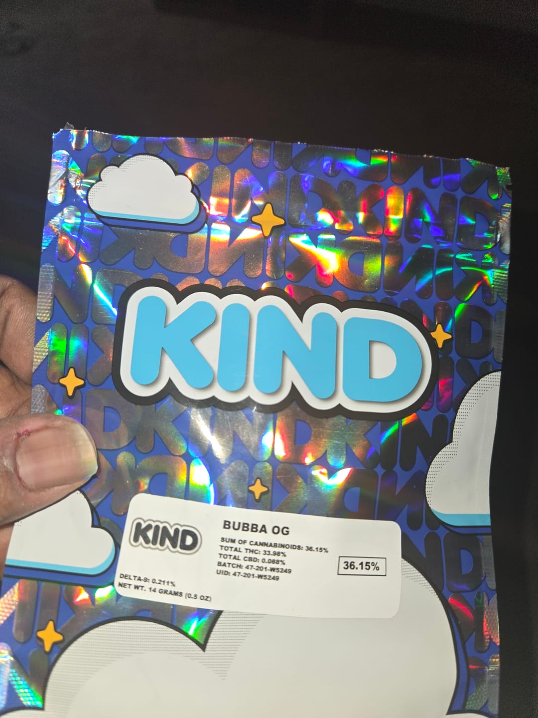 Customer photo review of Bubba OG - 14 Grams - Indica