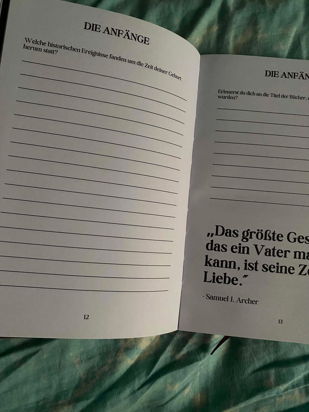 Customer photo review of Papas Geschichten – Ein Erinnerungsbuch