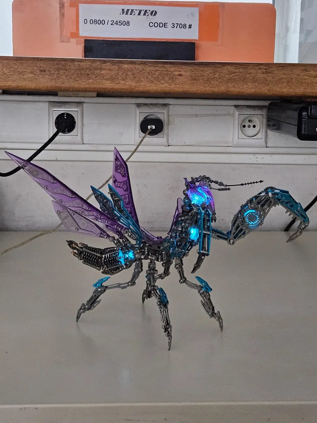 Customer photo review of Mechanical Mantis 3D Metal Model