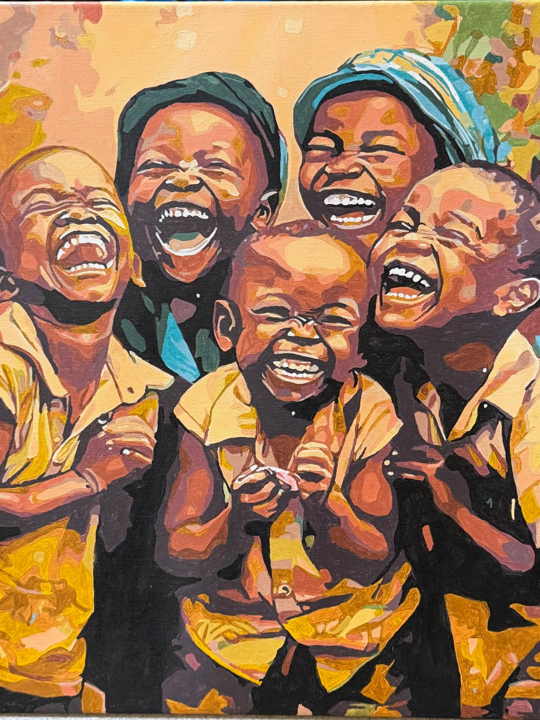 Customer photo review of Joyful Children Painting