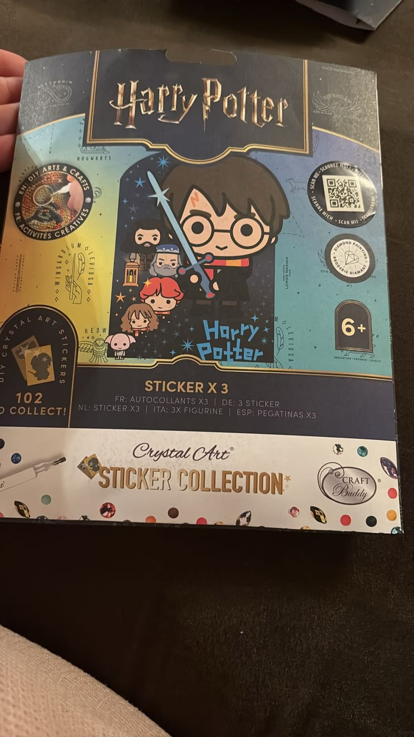 Customer photo review of Harry Potter Crystal Art Sticker Pack