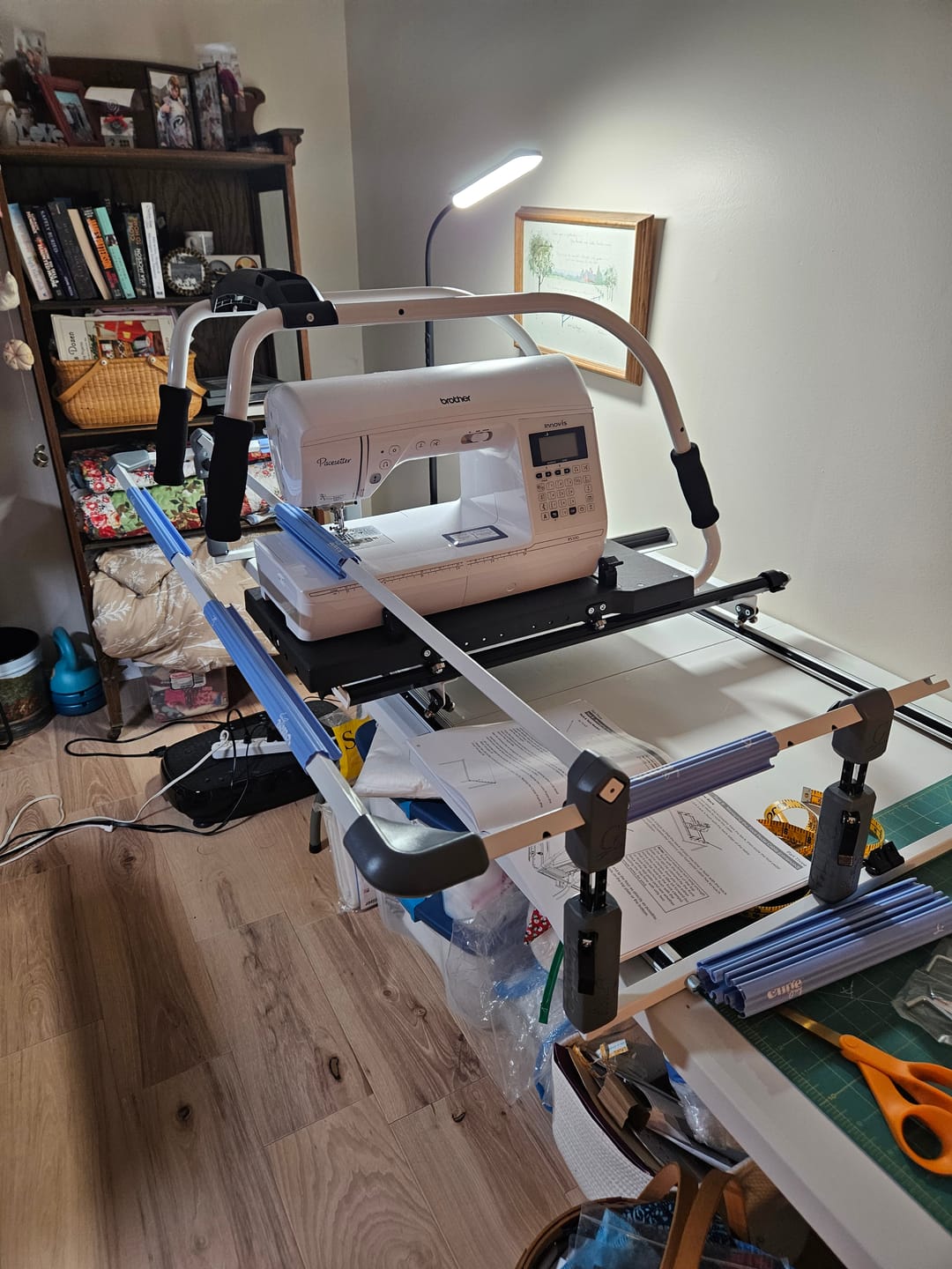 Customer photo review of Cutie Breeze Tabletop Quilting Frame