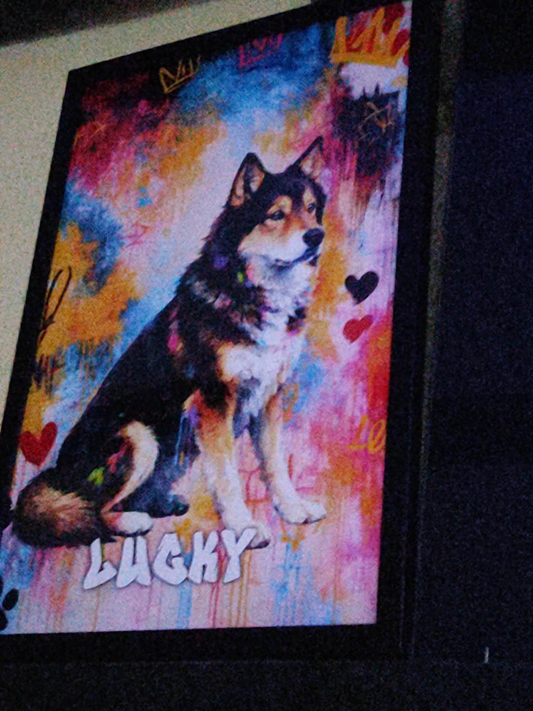 Customer photo review of Le graffiti - Poster personnalisé
