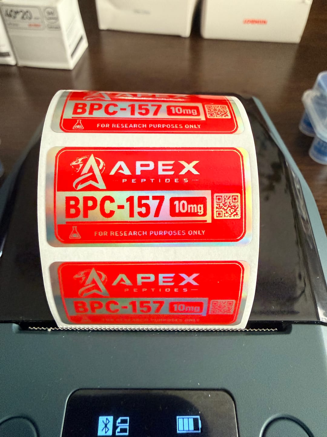 Customer photo review of NIIMBOT Compatible M2 Labeling Ribbon, Replacement Refill Tapes