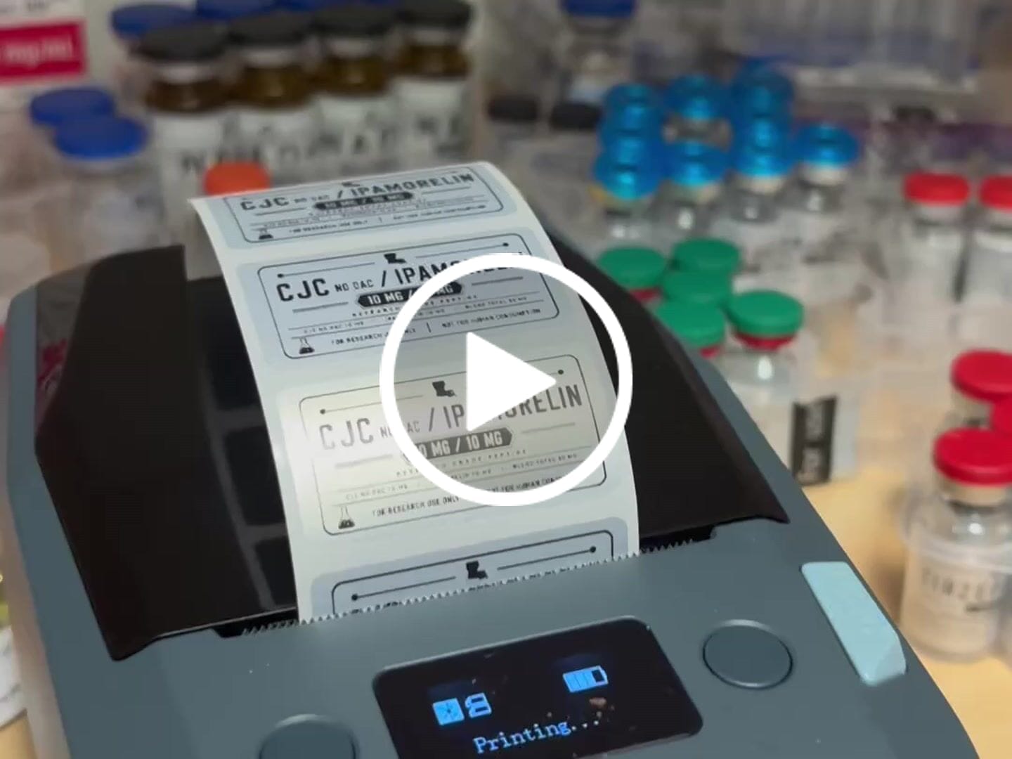 Customer video review of NIIMBOT M2 Thermal Transfer Label Maker, Smart Color Printing with Phones & PC for Office, Lab, Vial Bottle