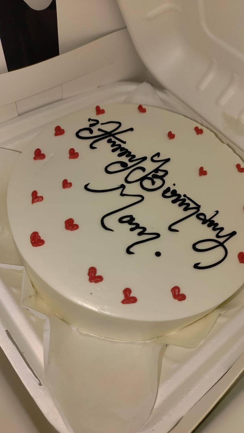 Customer photo review of Custom Bento Cake
