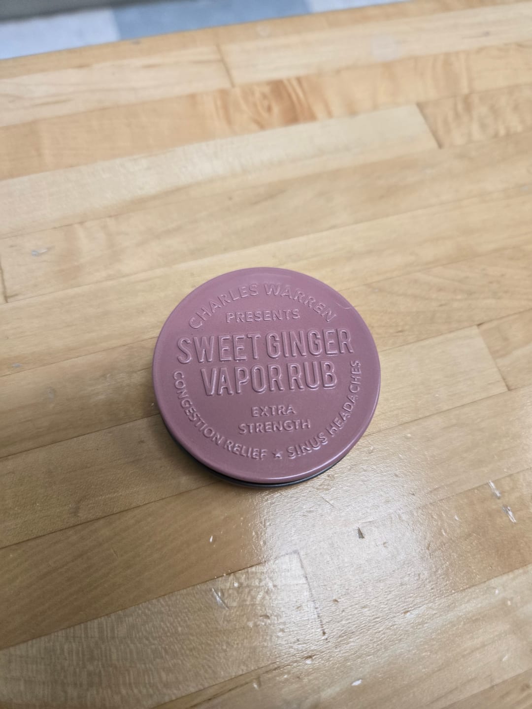 Customer photo review of Extra Strength Sweet Ginger Vapor Rub [Compact]