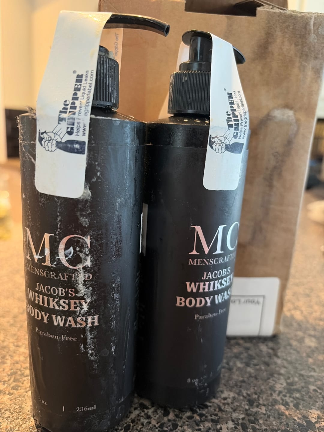 Customer photo review of Jacob's Whiskey Body Wash