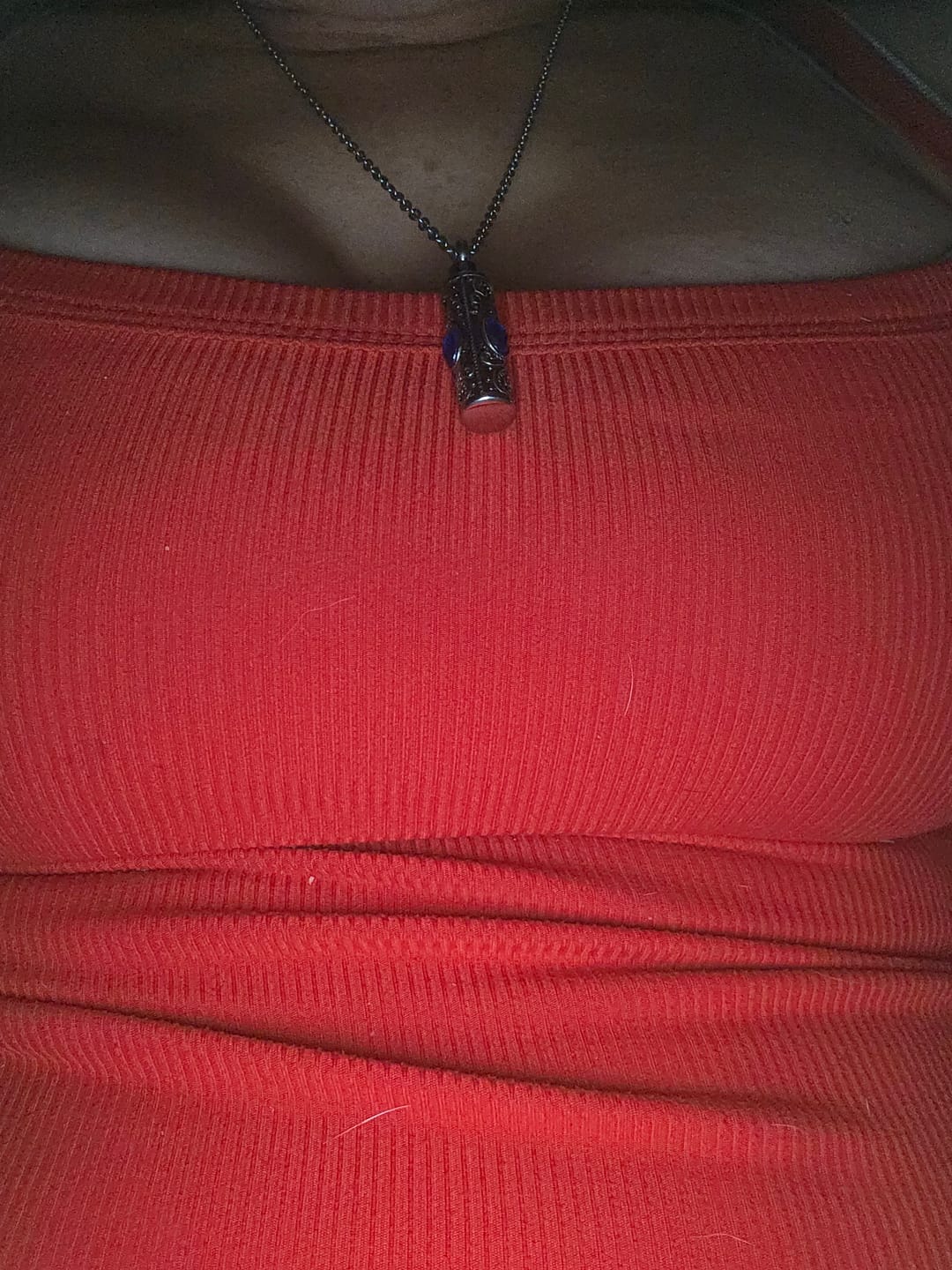 Customer photo review of Birthstone Pendant Cremation Urn Necklace -A022