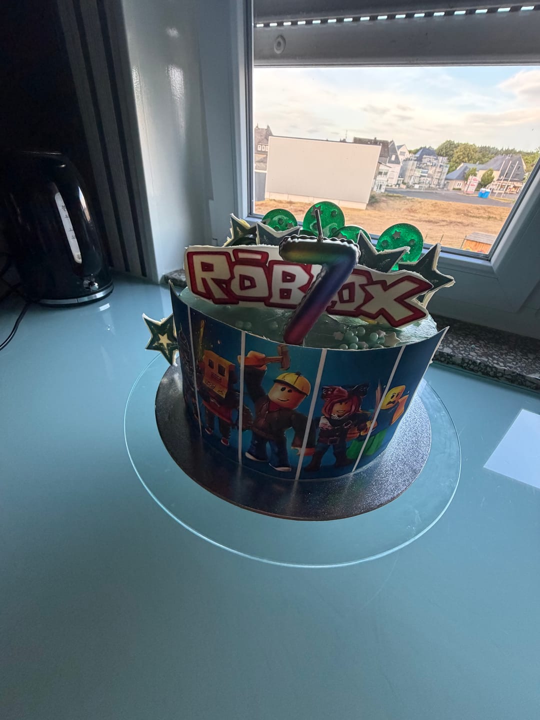 Customer photo review of Макет "Roblox" для пищевой печати А4