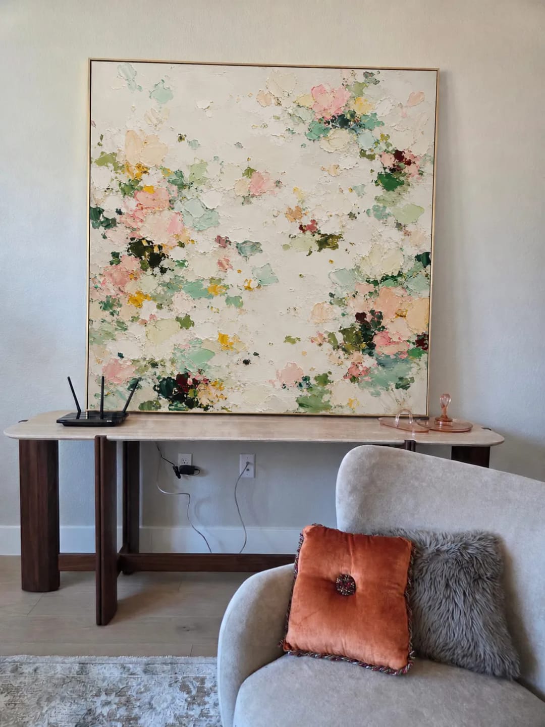 Customer photo review of Soft Blossom Floral Wall Art