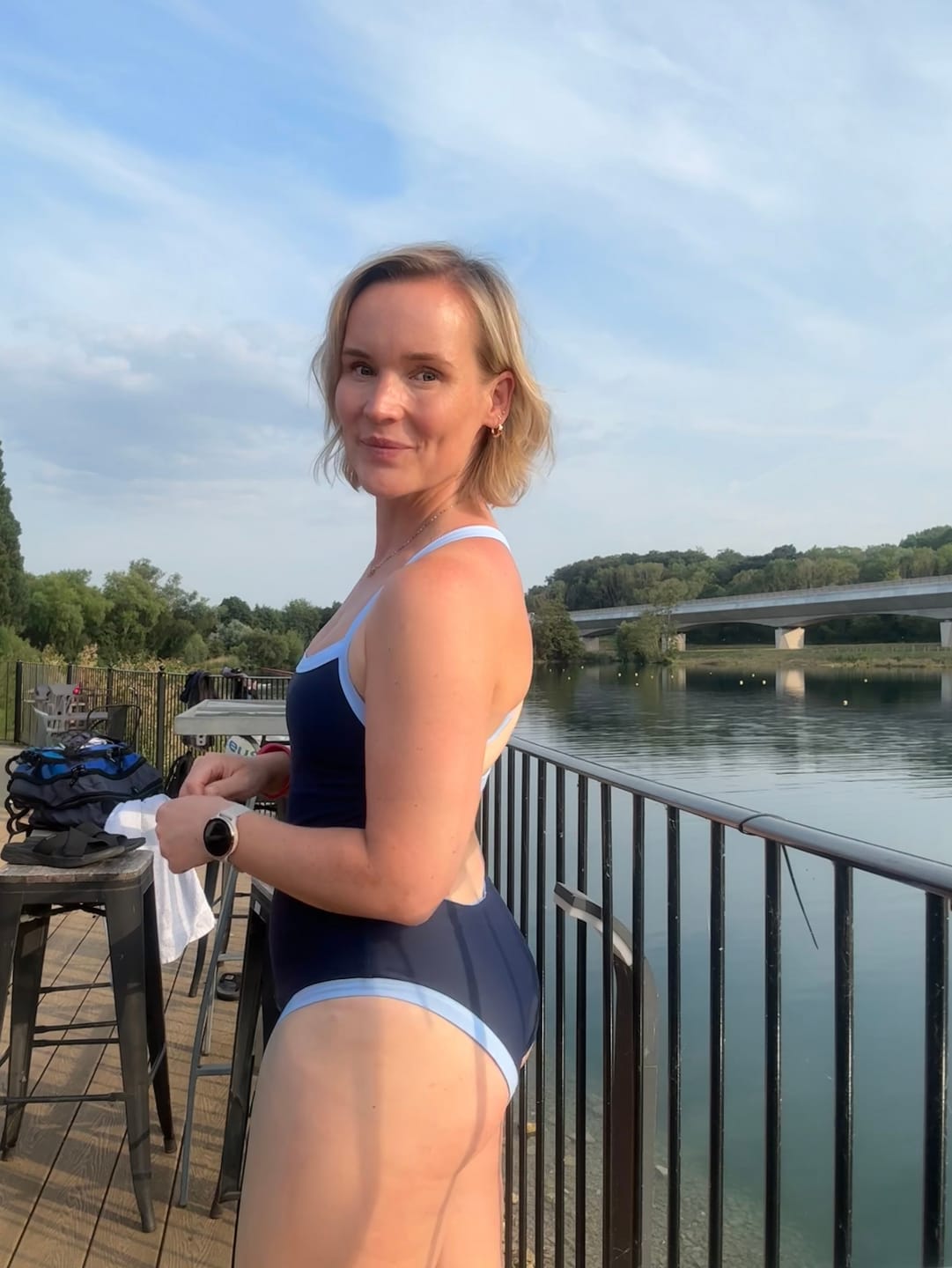 Customer photo review of Raya Onepiece - Blue Crush/Too Blue