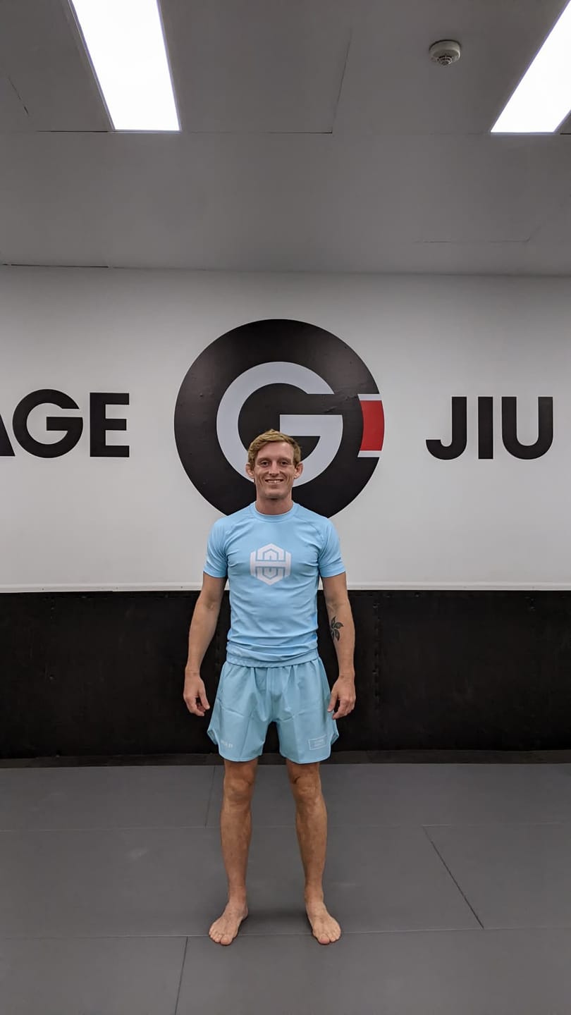 Customer photo review of Batch 01 BJJ Shorts - Baby Blue