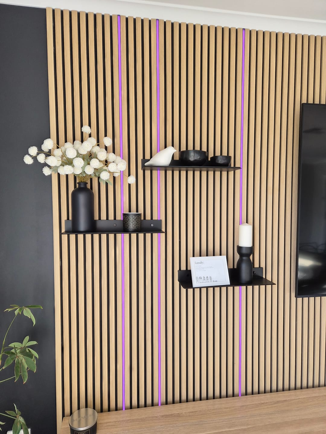 Customer photo review of Warm Oak | Acoustic Panel 2.4M