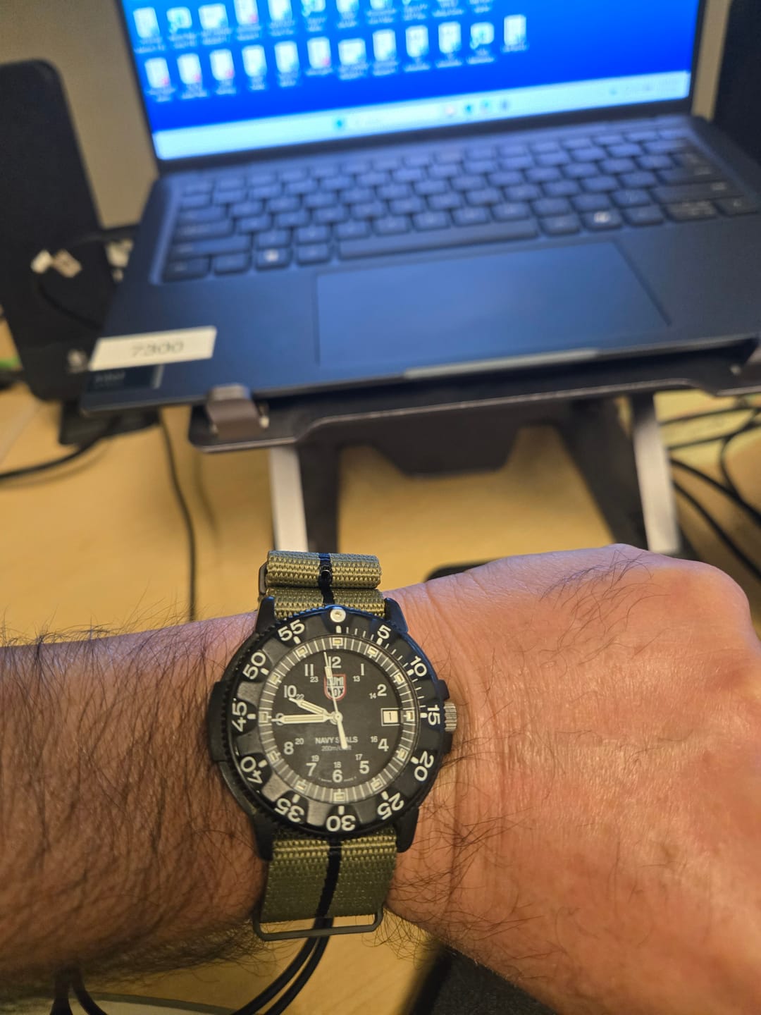 Customer photo review of Five Eye Nylon Watch Strap - PVD/Black