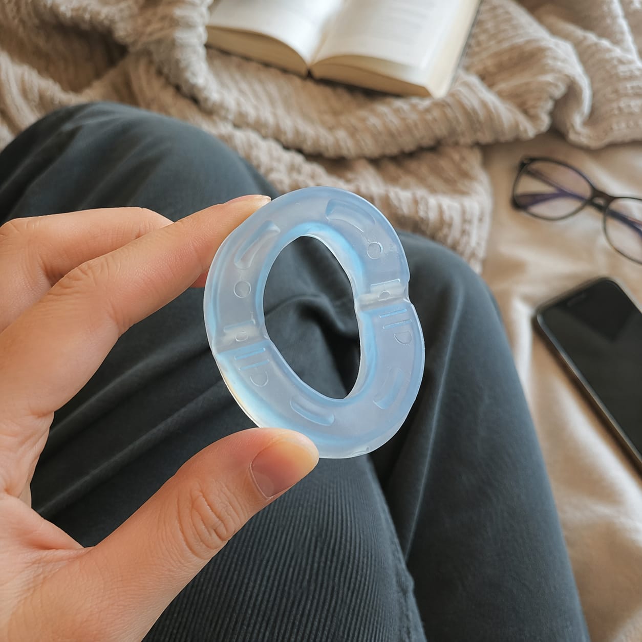 Customer photo review of GlowStep - Silent Anti-Snore Mouth Guard™