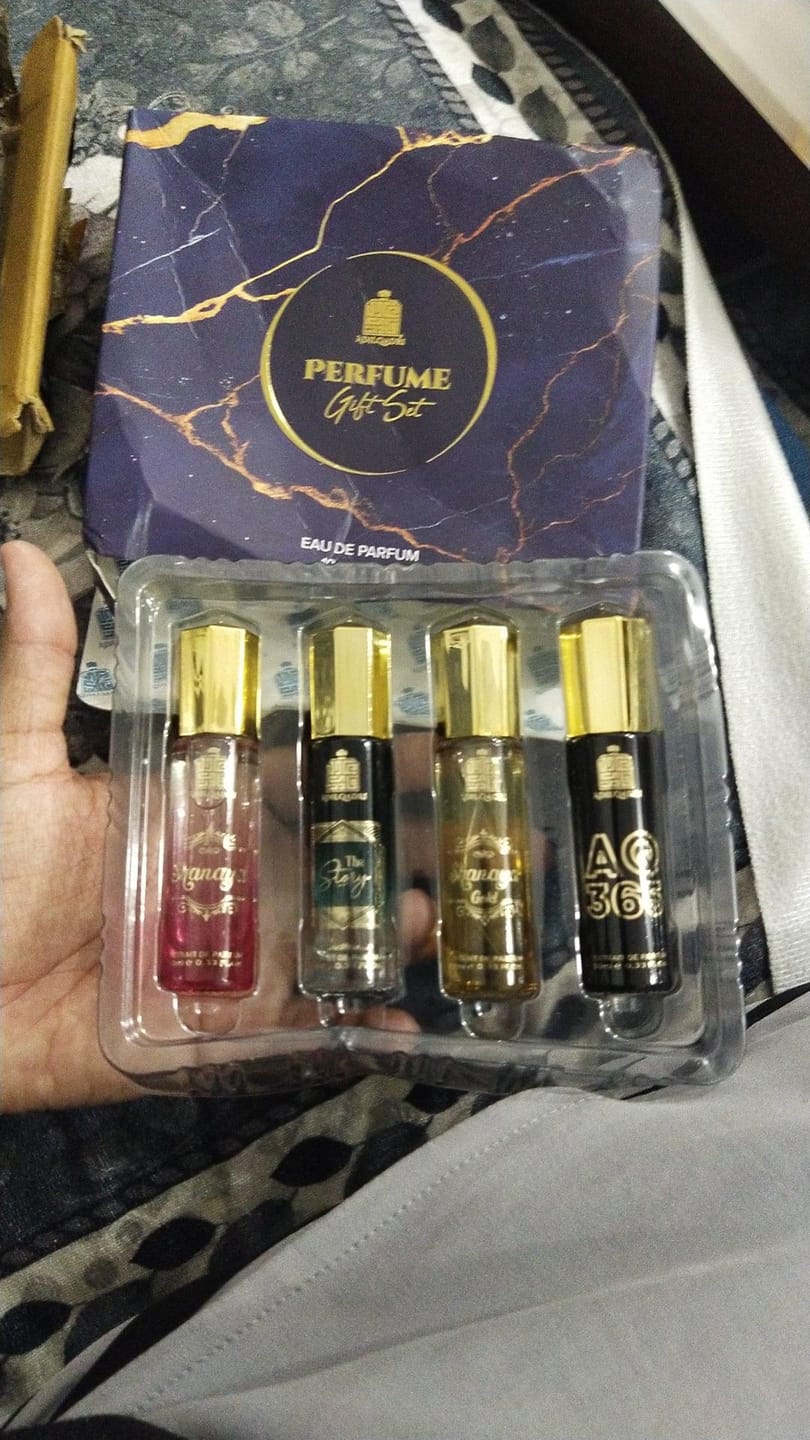 Customer photo review of Perfume Gift Set For Women 4 Pcs Set of Premium Perfume Spray