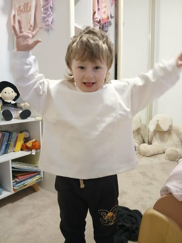 Customer photo review of Layered Essential tee- White