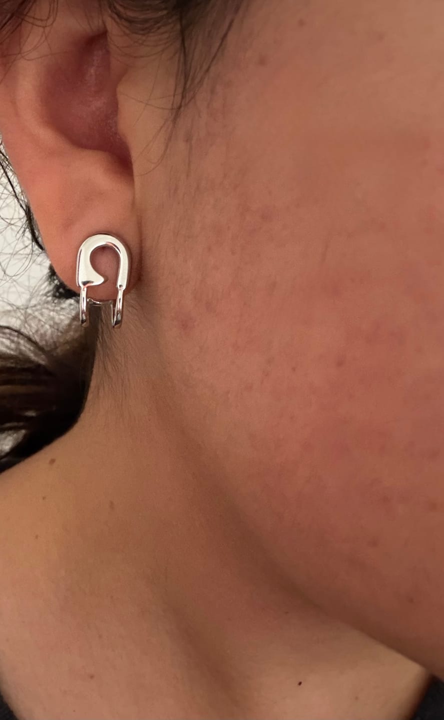 Customer photo review of Aretes Fratini Plata