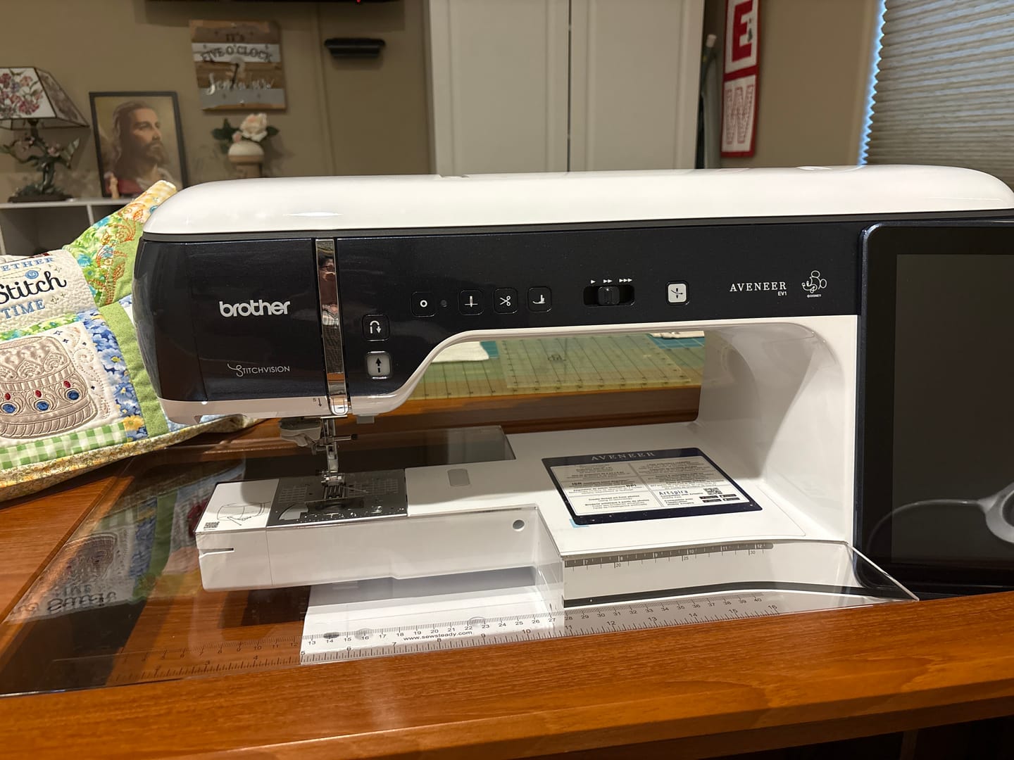 Customer photo review of Sew Steady Custom Acrylic Cabinet Insert