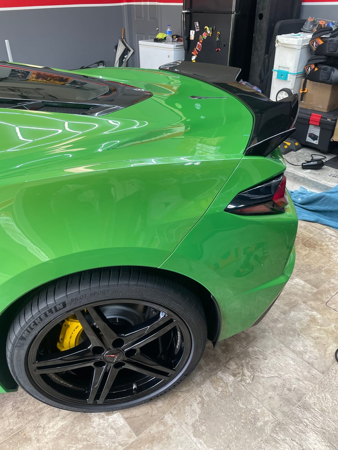 Customer photo review of Z06 Visible Package Corvette C8 Stingray Rear Spoiler