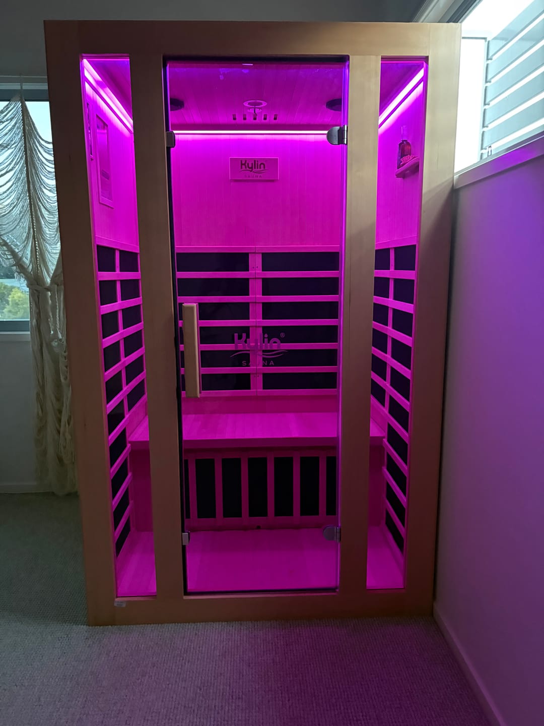Customer photo review of Kylin Low EMF Carbon Infrared Sauna Room 2 Person QD-D2