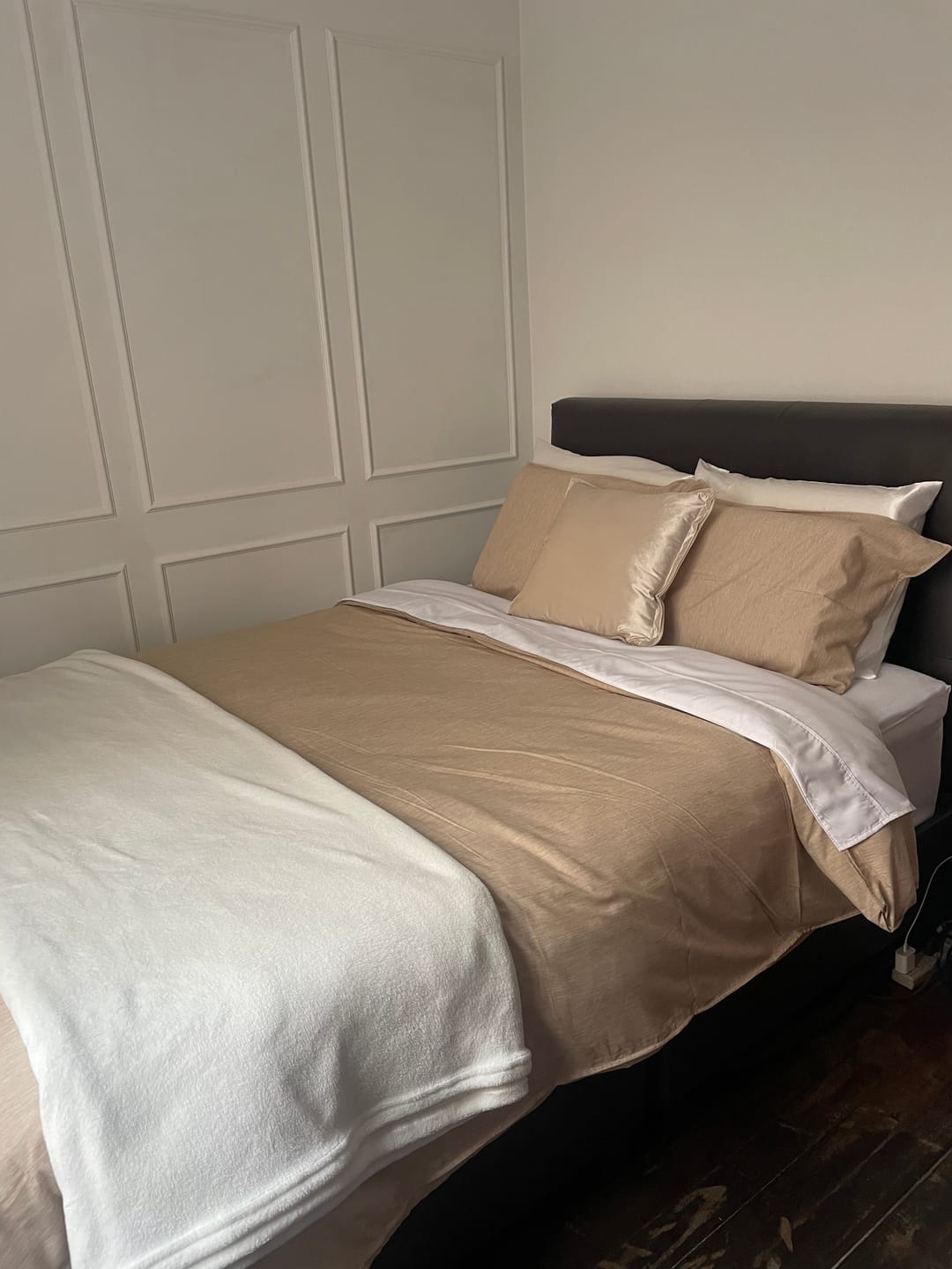Customer photo review of Combo Dolcce Caramelo: Plumón + Duvet Cover + Juego de Sábanas + Cojín REGALO + ENVÍO GRATIS