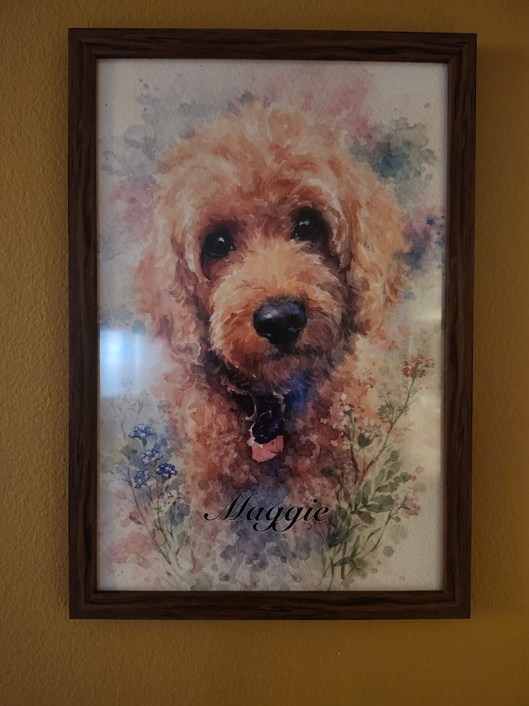 Customer photo review of Watercolor - Personalized Poster