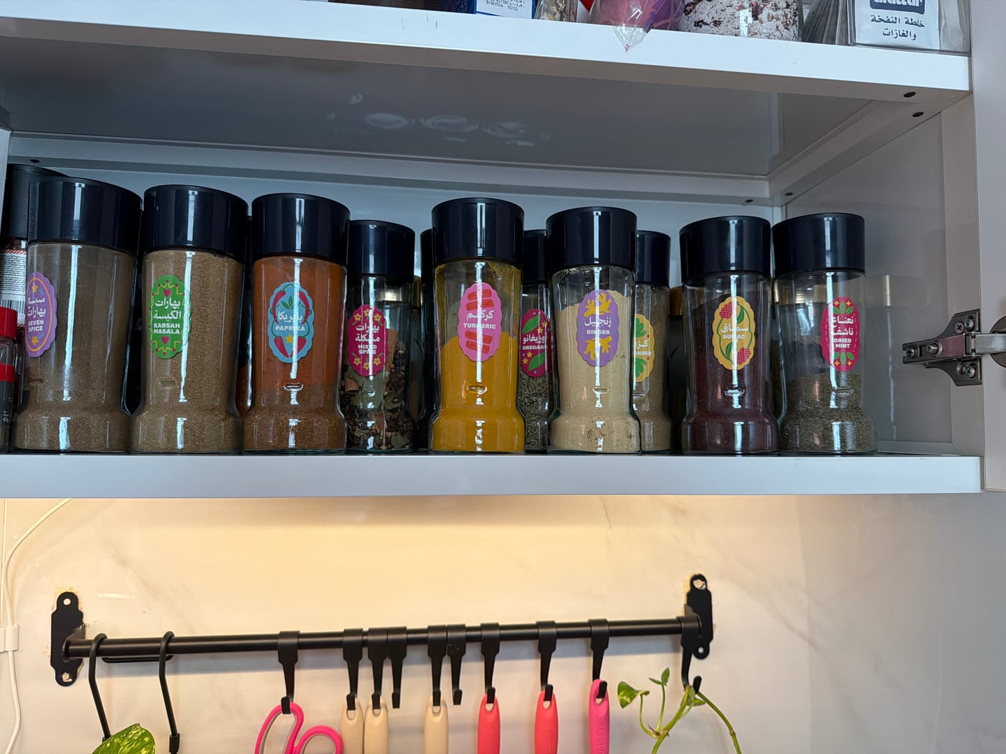Customer photo review of Spice Label Stickers 1