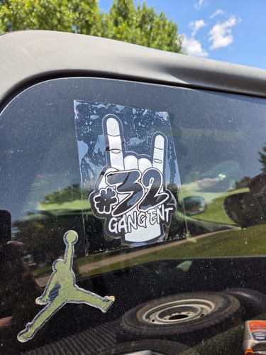 Customer photo review of 32 GANG DECAL