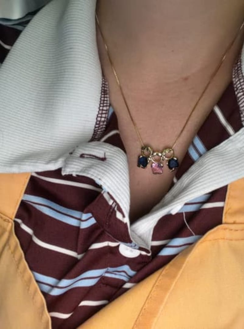Customer photo review of Collar de Hijos Personalizado