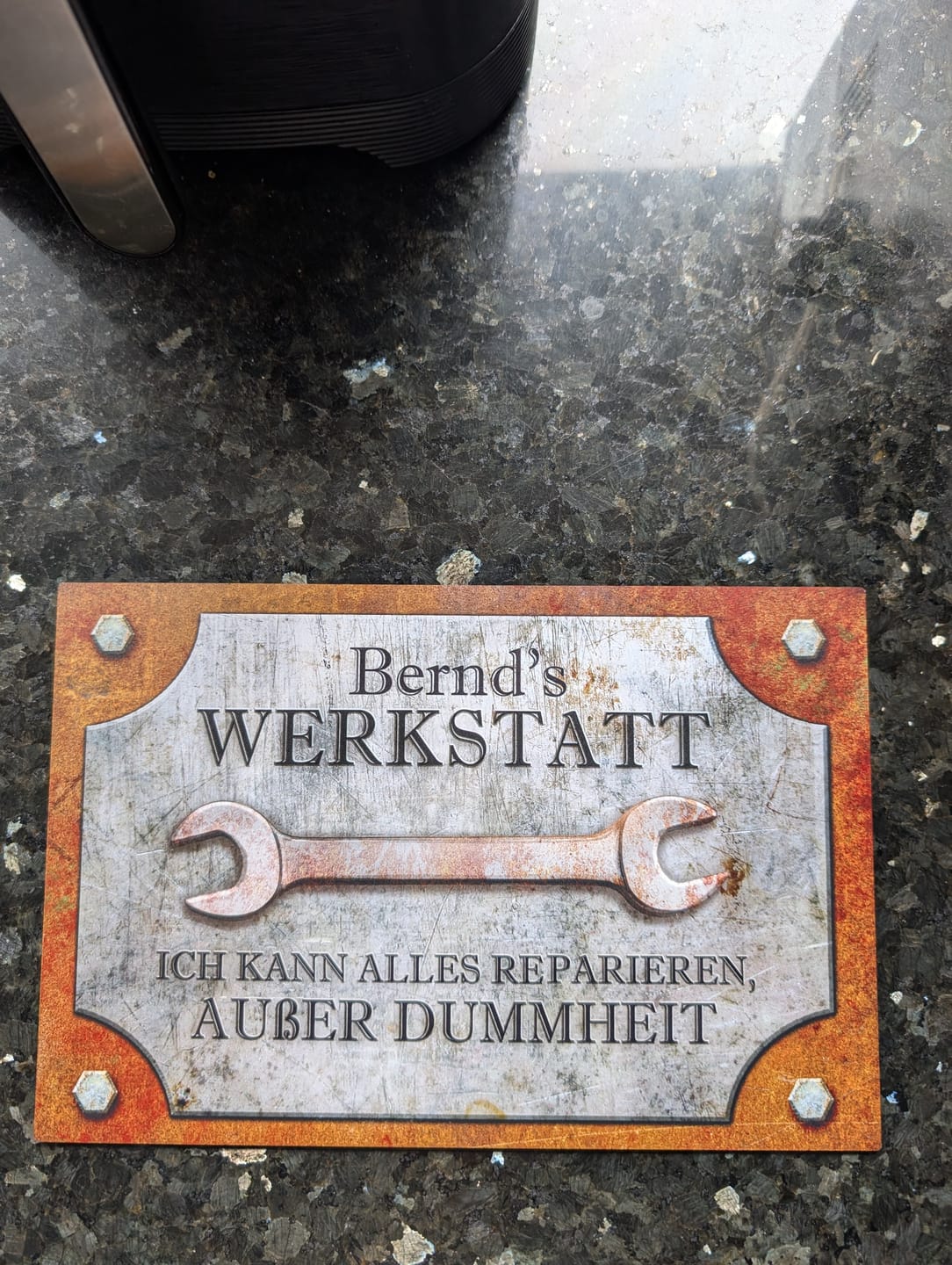 Customer photo review of Für Bastler - Heimwerker-Türschild