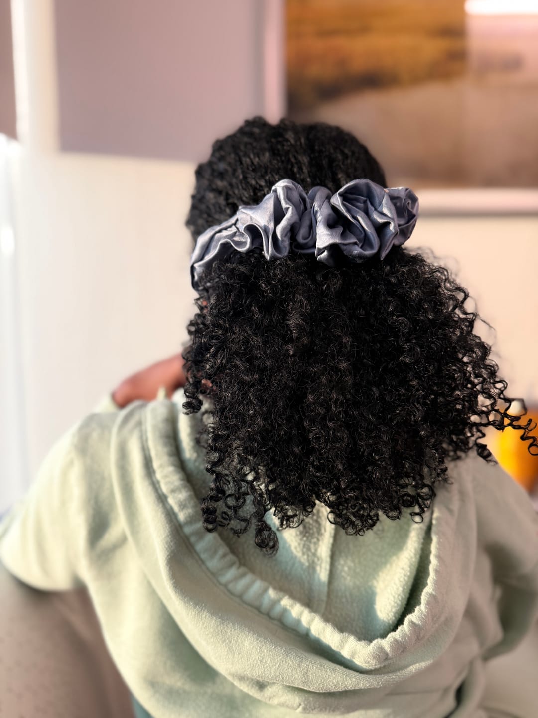 Customer photo review of XL Silk Scrunchies