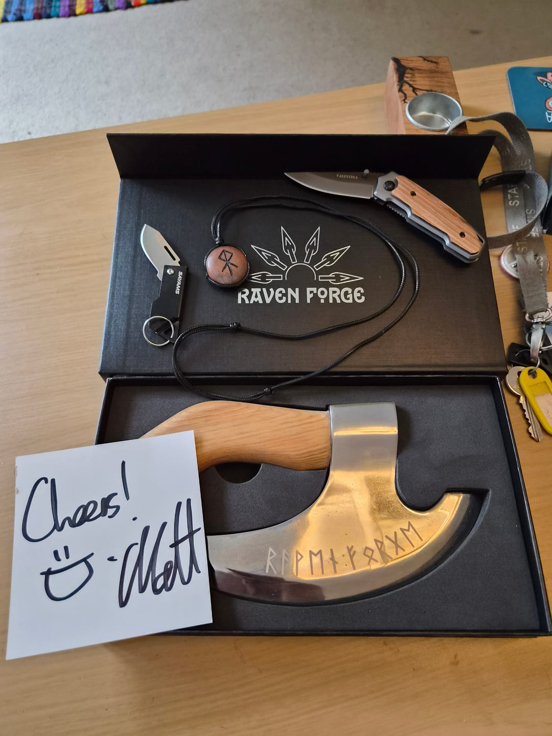 Customer photo review of The Original Pizza Axe – Seconds (Discounted, Minor Cosmetic Marks)