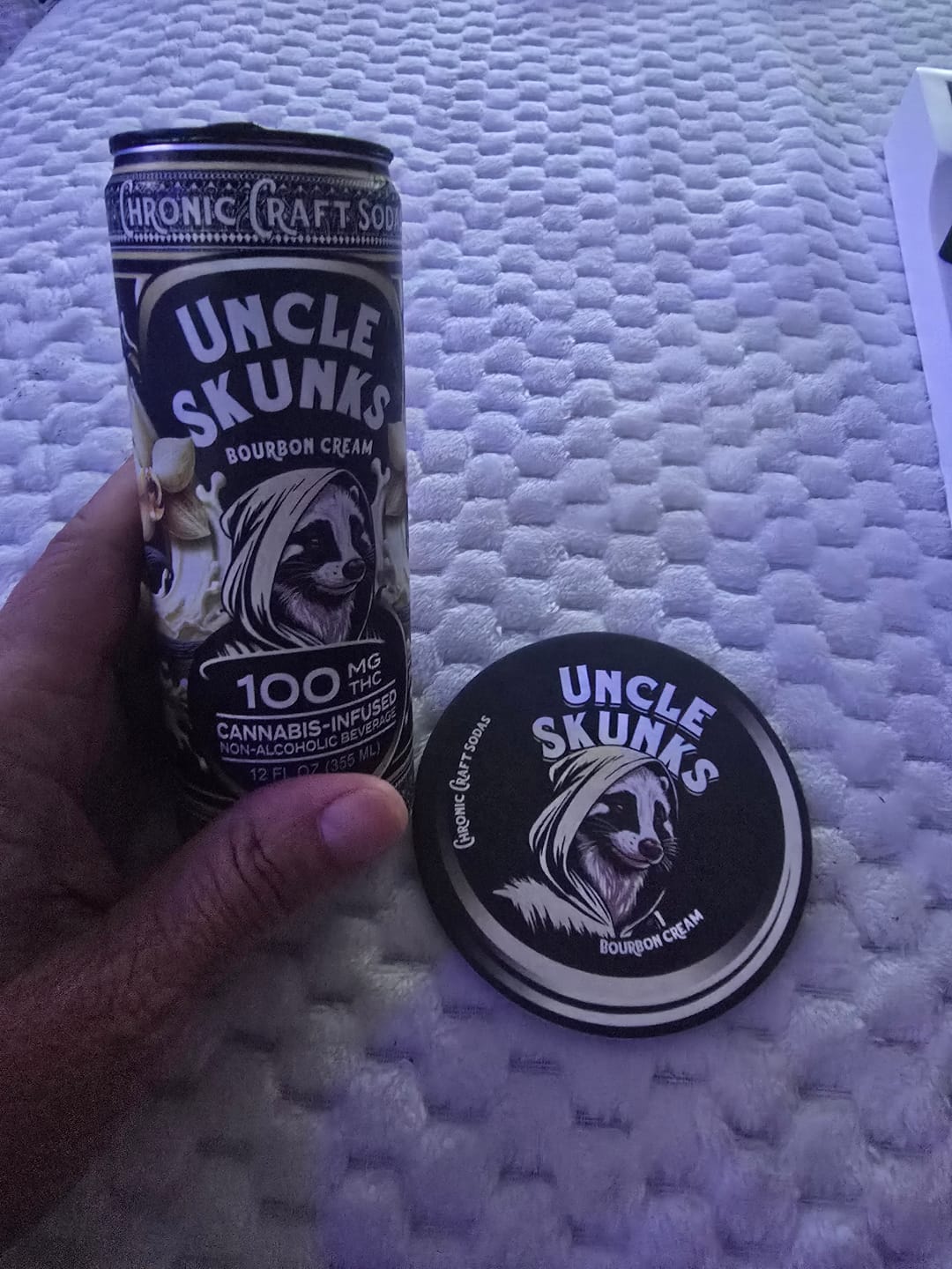 Customer photo review of Root Beer | 100 mg | 12oz Chronic Craft Soda