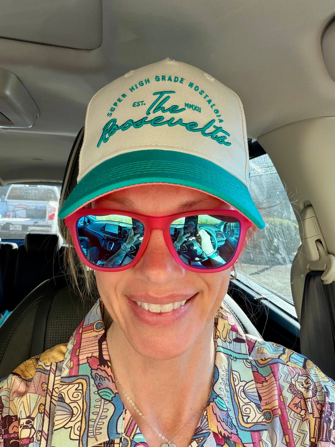 Customer photo review of Super High Grade Nostalgia (Teal) – 5-Panel Hat