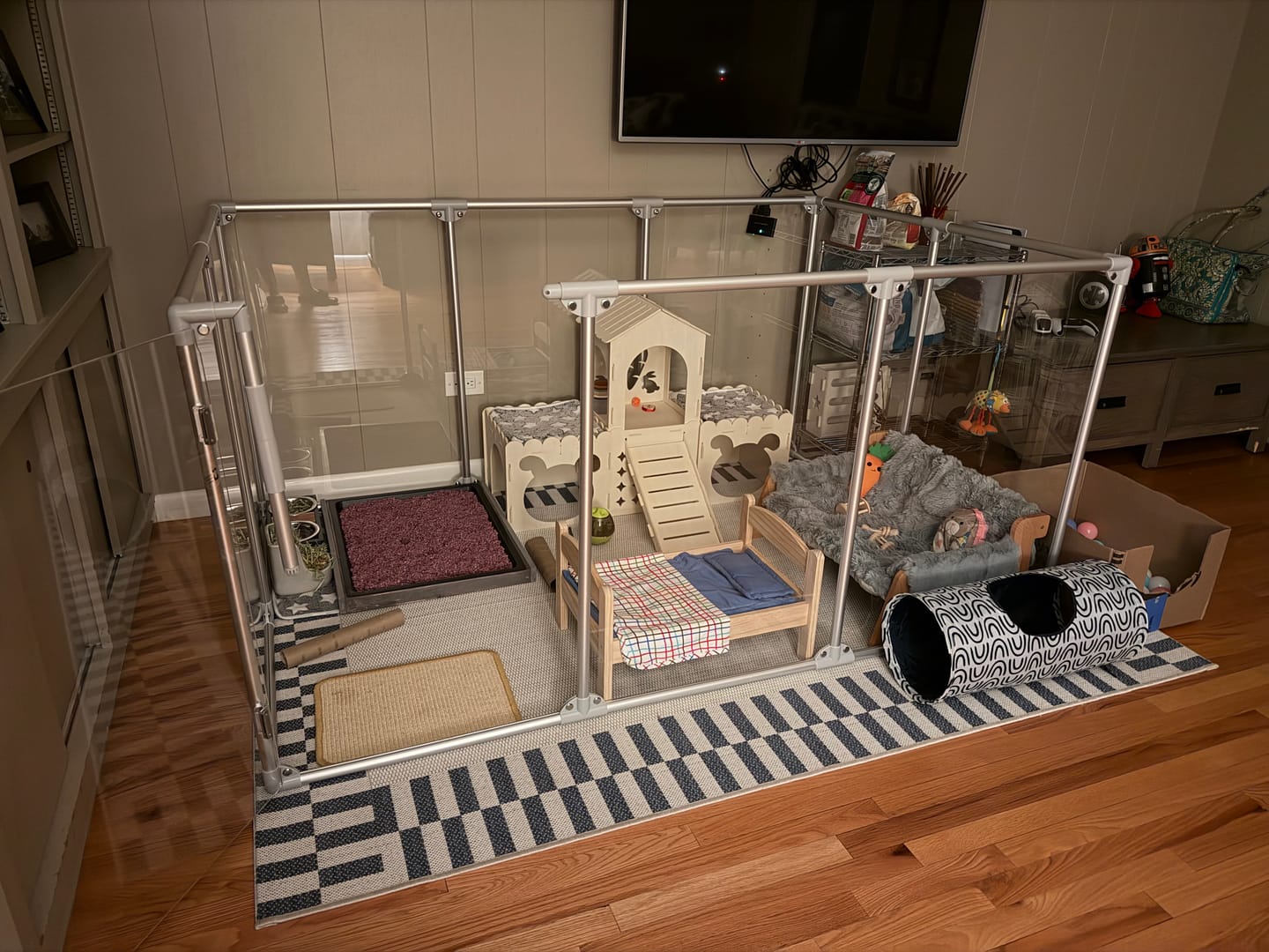 Customer photo review of 36" Tall Large Lucidium Pet Pen