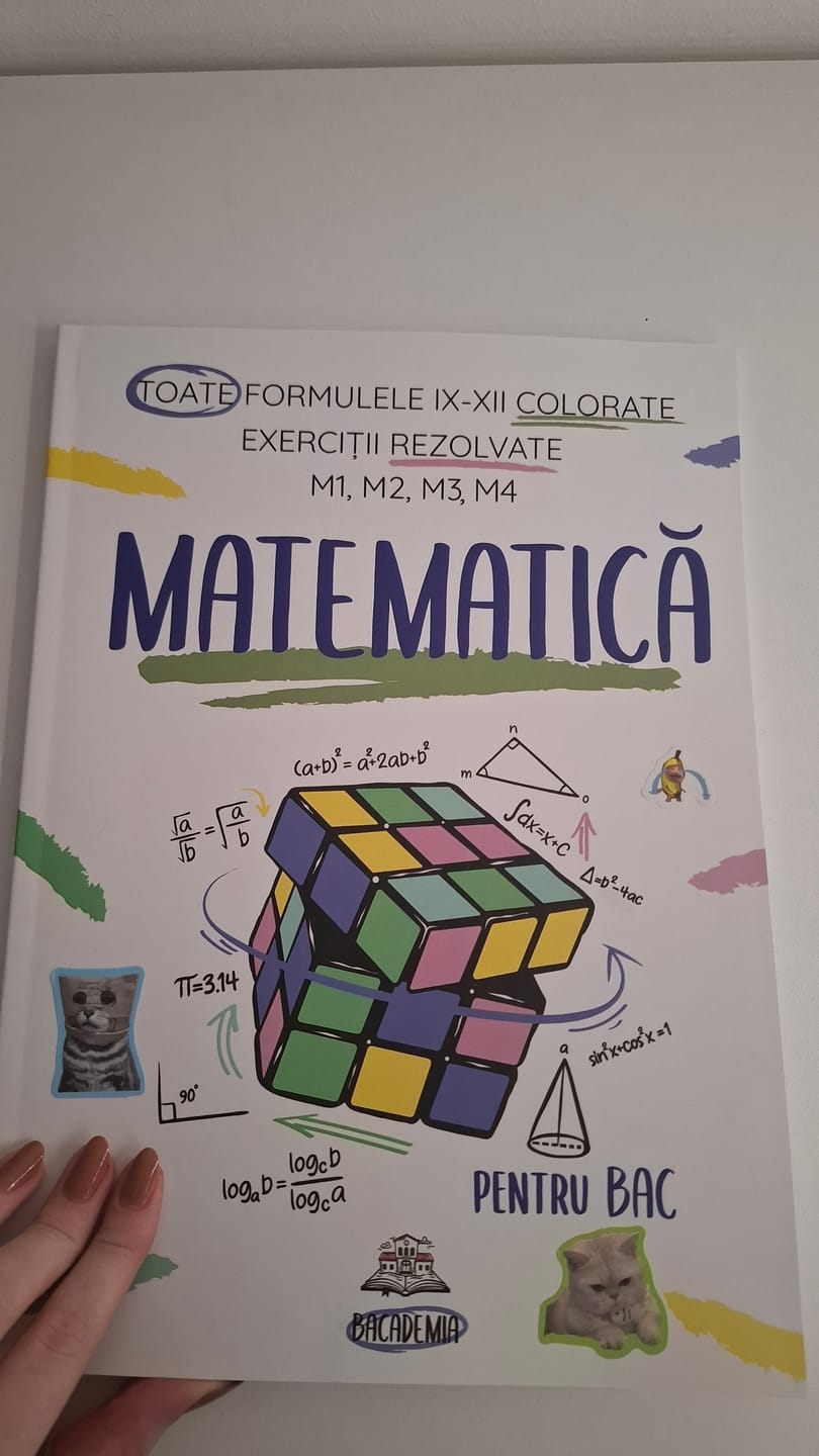 Customer photo review of Carte Matematică Bacalaureat (M1, M2, M3, M4) Bacademia