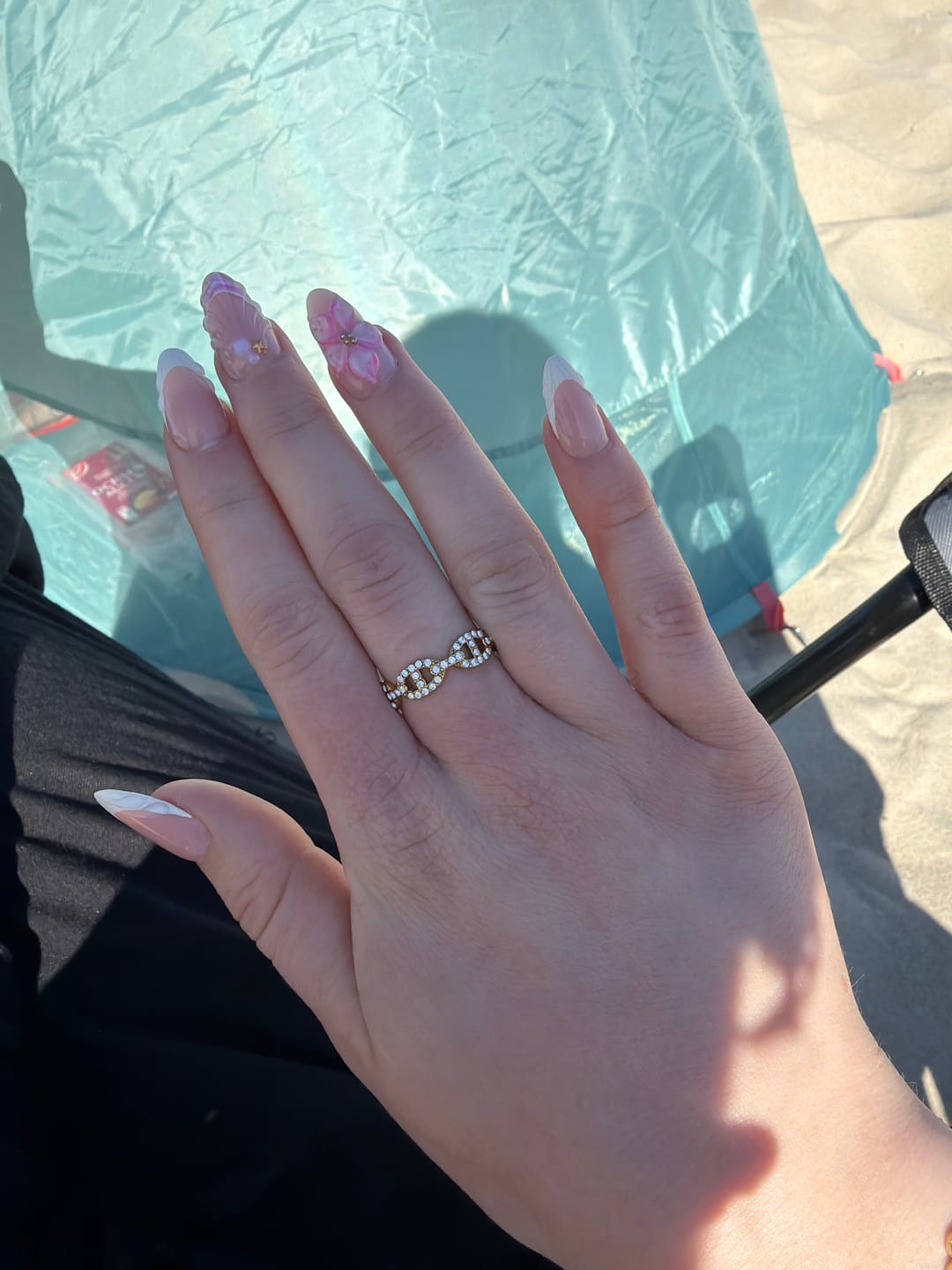 Customer photo review of Pave Flow Deluxe Ring 14K Vergoldet