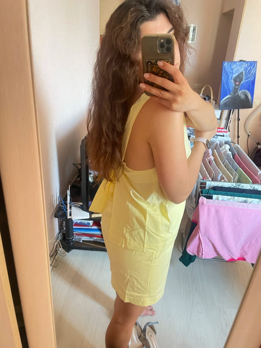 Customer photo review of Sienna Lemon Yellow Cami & Skirt Set