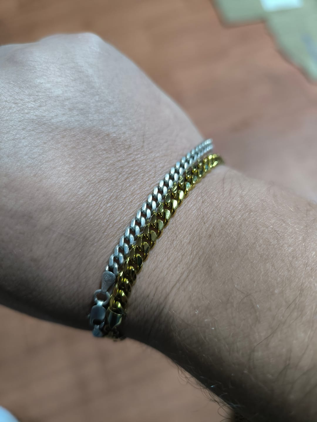 Customer photo review of Pulsera Miami Cuban 5mm Oro