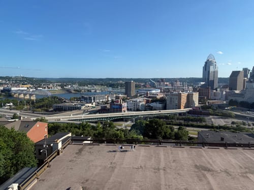 Customer photo of a city skyline, included with their review for the MagCase Metal.