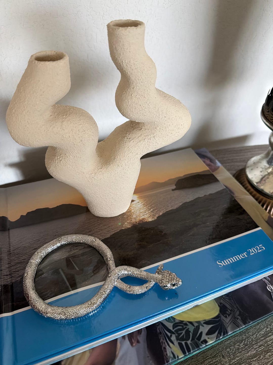 Customer photo review of Silver Serpentina Magnifying Glass