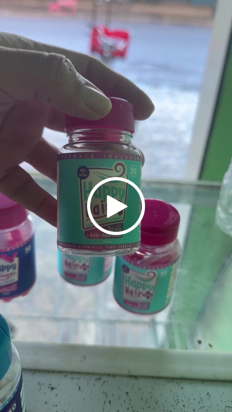 Customer video review of Happy Hair 3 Potes + 3 Potes Grátis + 2 Potes de Colágeno (Total 8 Potes)