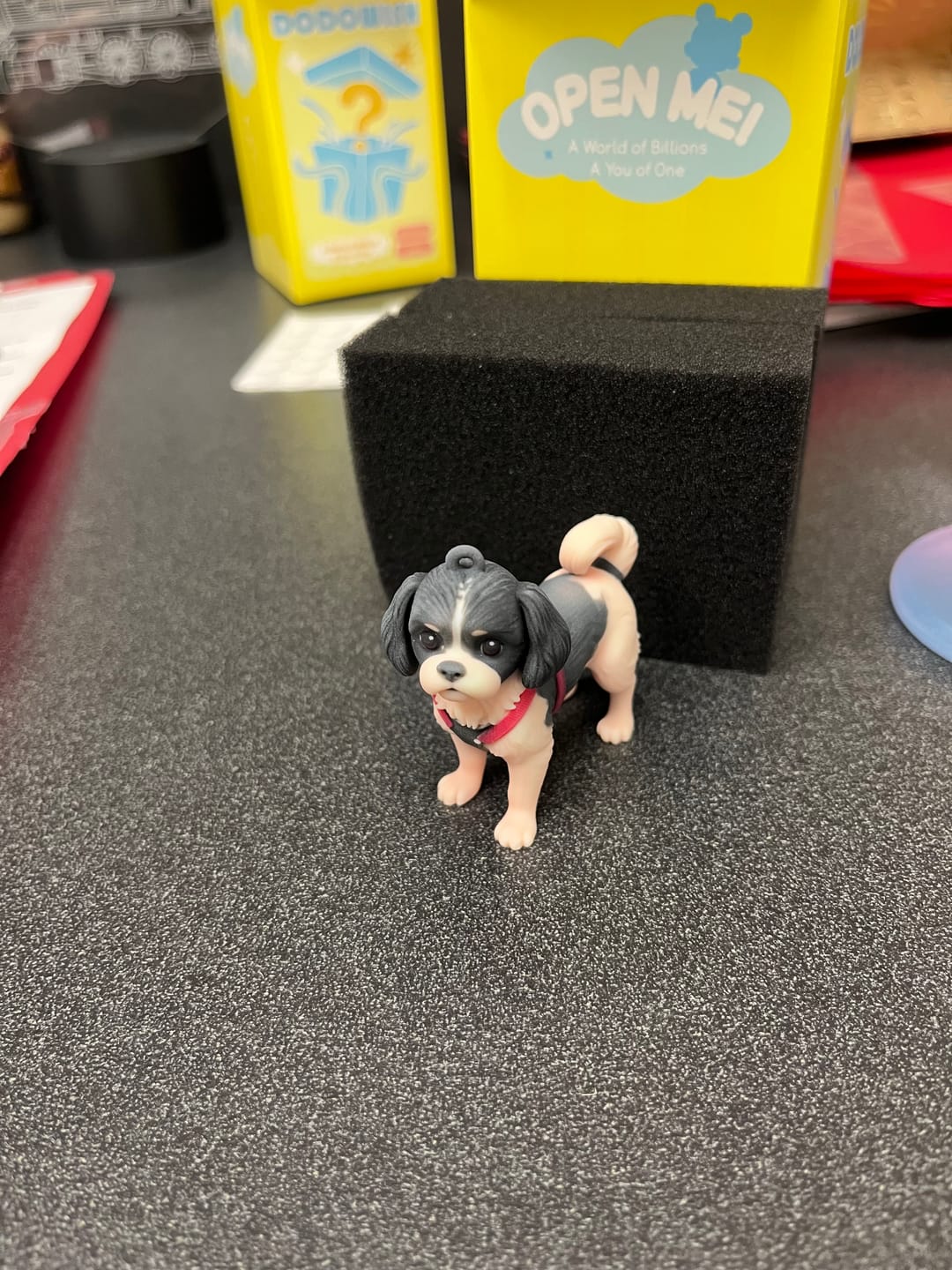 Customer photo review of Custom Chibi Figure Keychain - Personalized 3D Photo Miniature