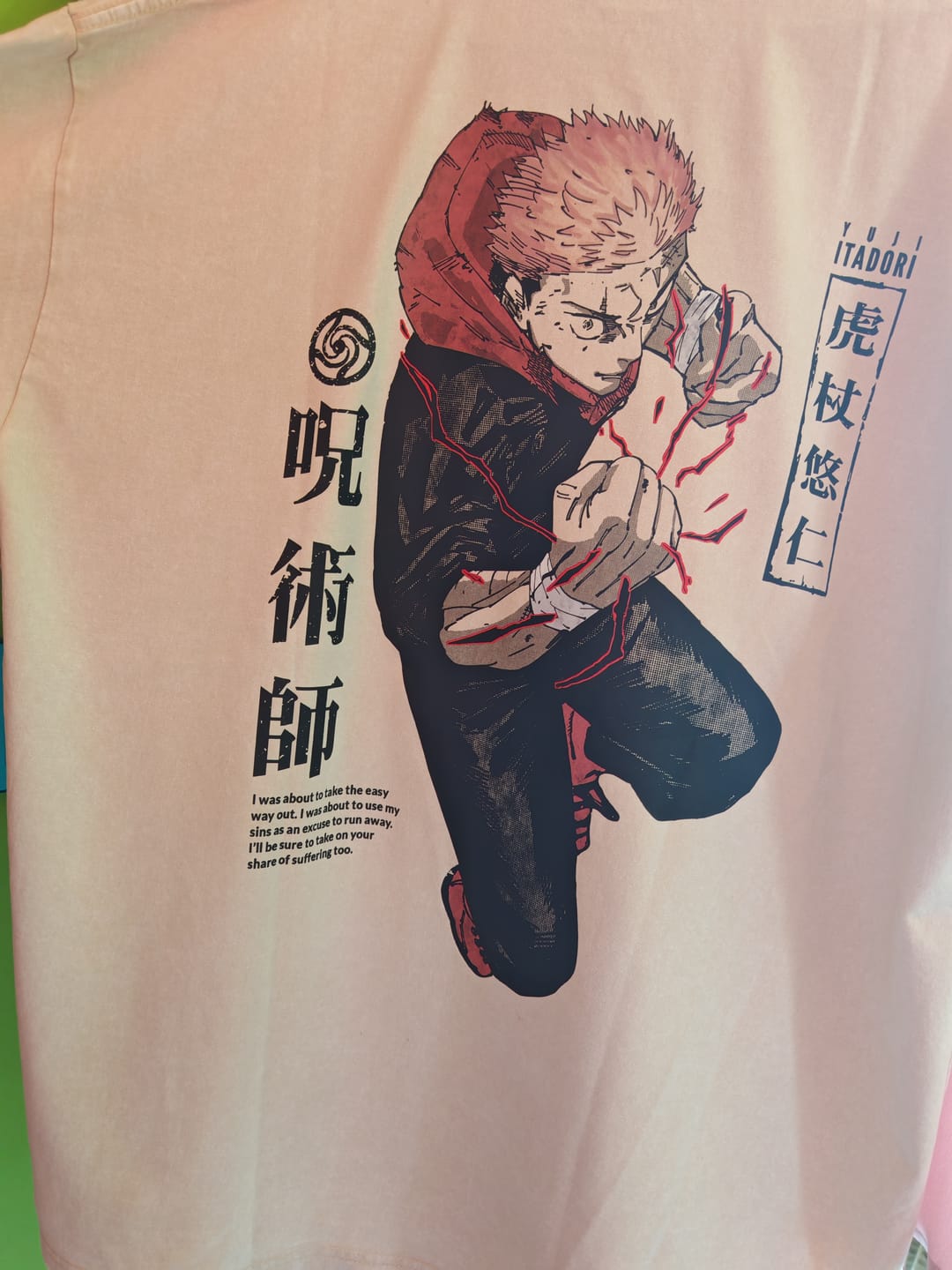 Customer photo review of Camisa Yuji Itadori - Jujutsu Kaisen